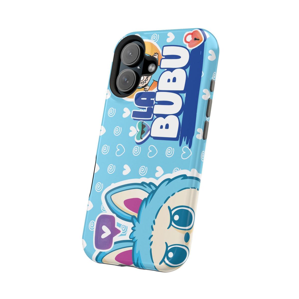 Cute Blue Bunny Magnetic Impact-Resistant Phone Case