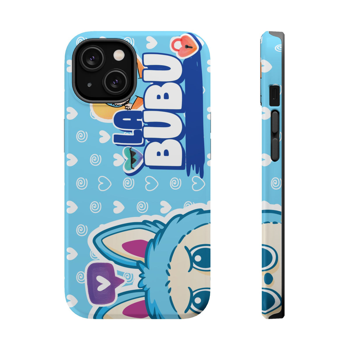 Cute Blue Bunny Magnetic Impact-Resistant Phone Case