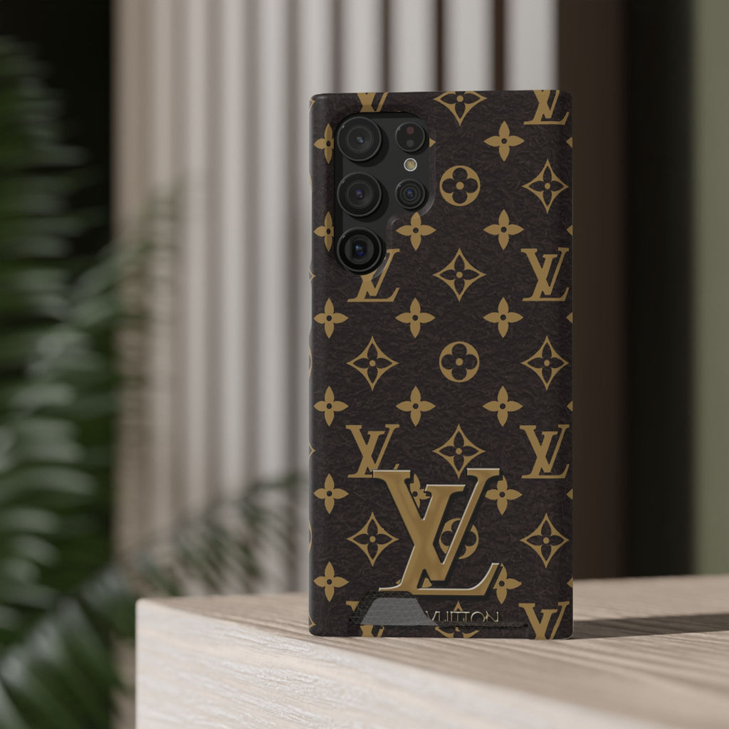 Luxury Monogram Phone Case with Card Holder
