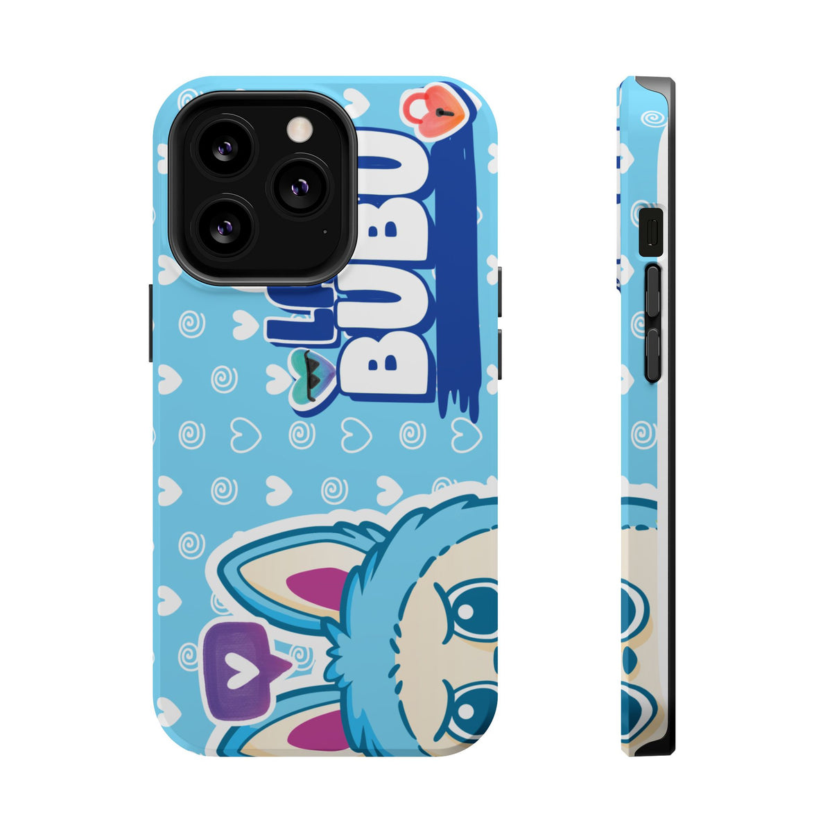 Cute Blue Bunny Magnetic Impact-Resistant Phone Case