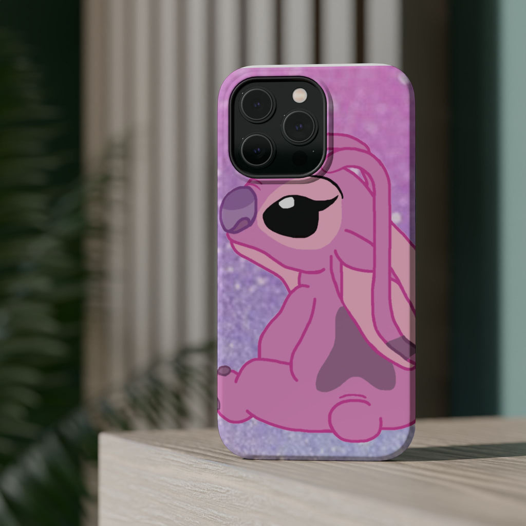 Pink Cute Bunny Phone Case — Magnetic Impact-Resistant iPhone Cover