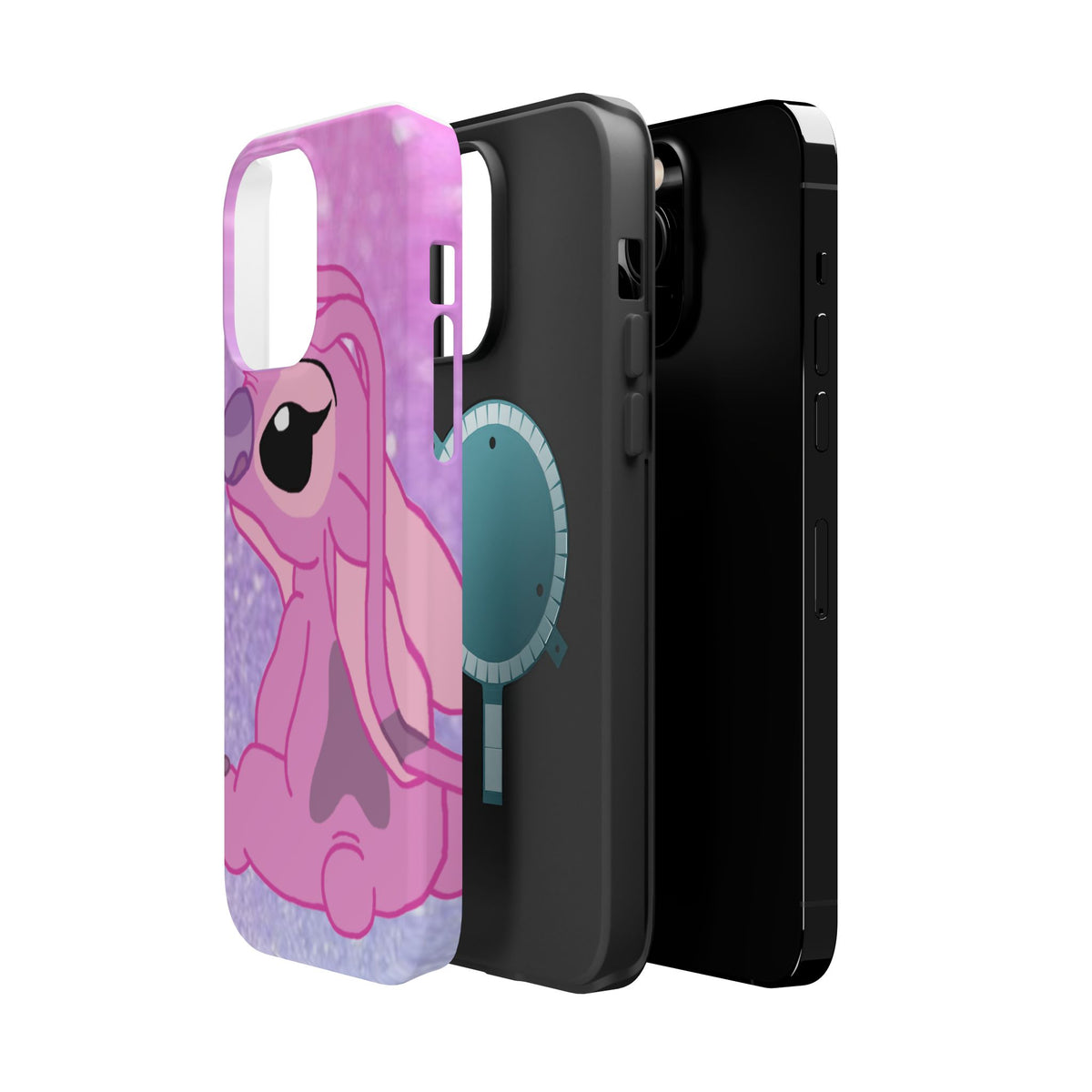 Pink Cute Bunny Phone Case — Magnetic Impact-Resistant iPhone Cover