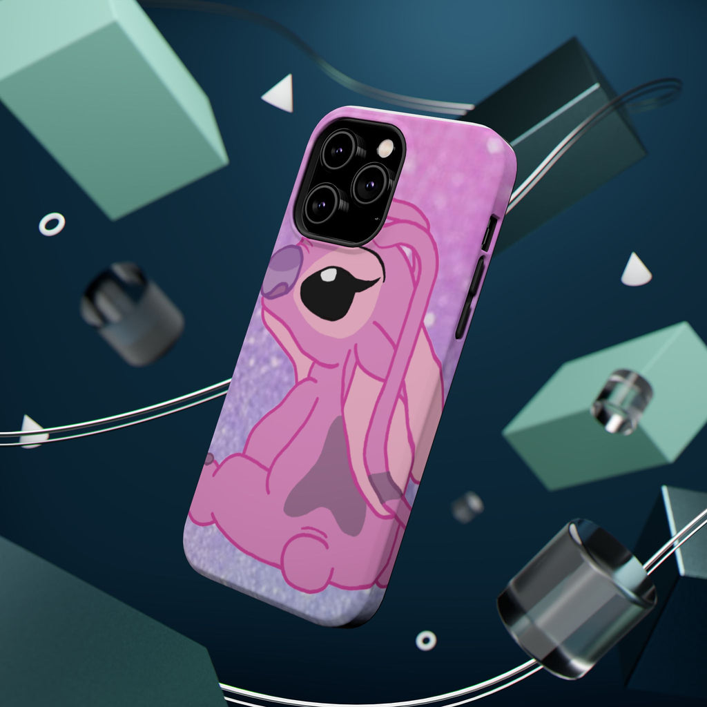 Pink Cute Bunny Phone Case — Magnetic Impact-Resistant iPhone Cover