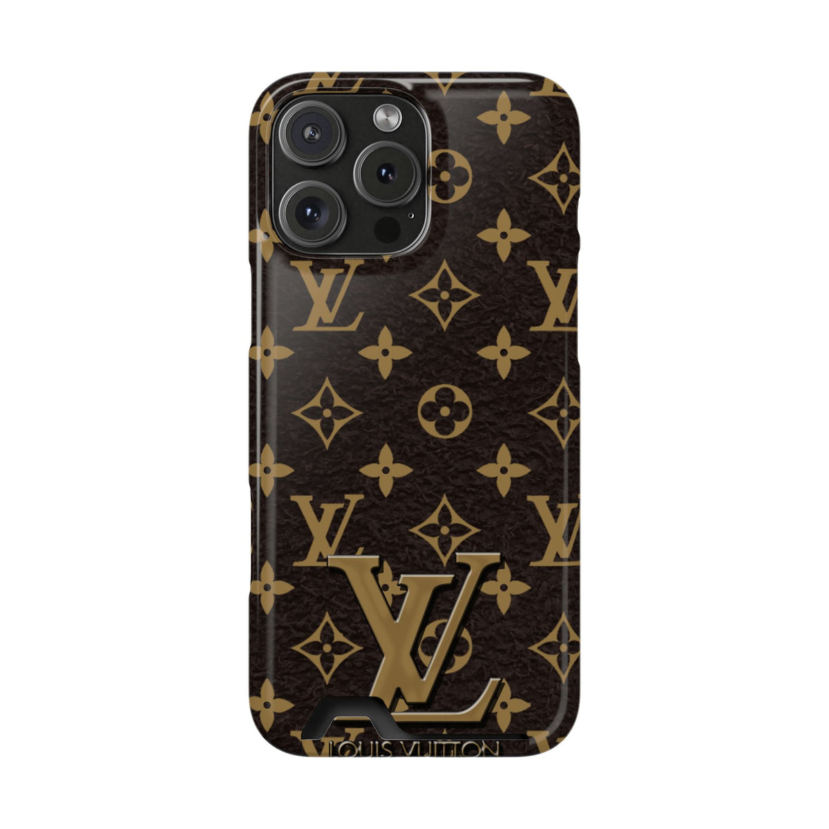 Luxury Monogram Phone Case with Card Holder