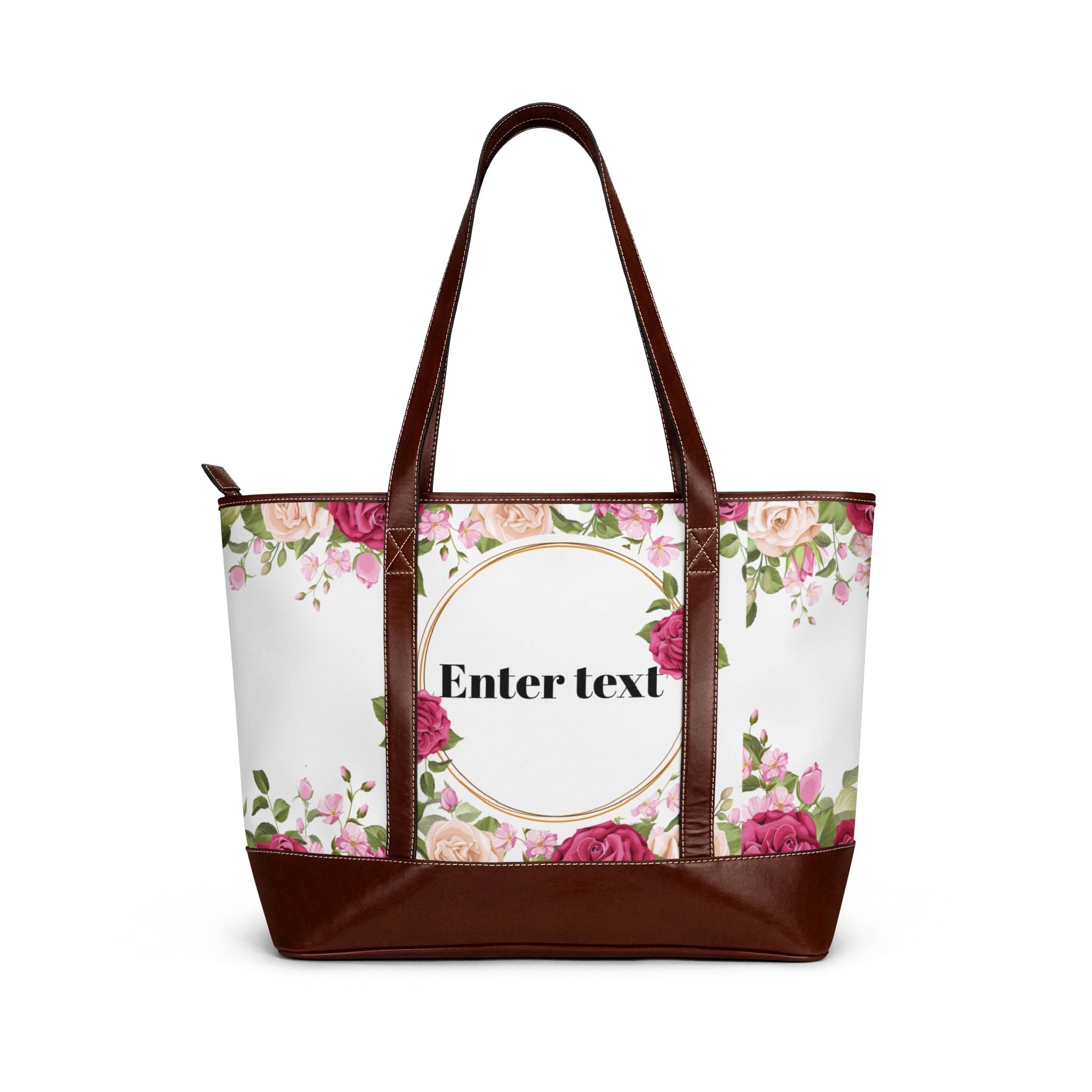Personalized Floral Handbag | Custom Rose Tote for Brides, Mothers & Everyday Chic