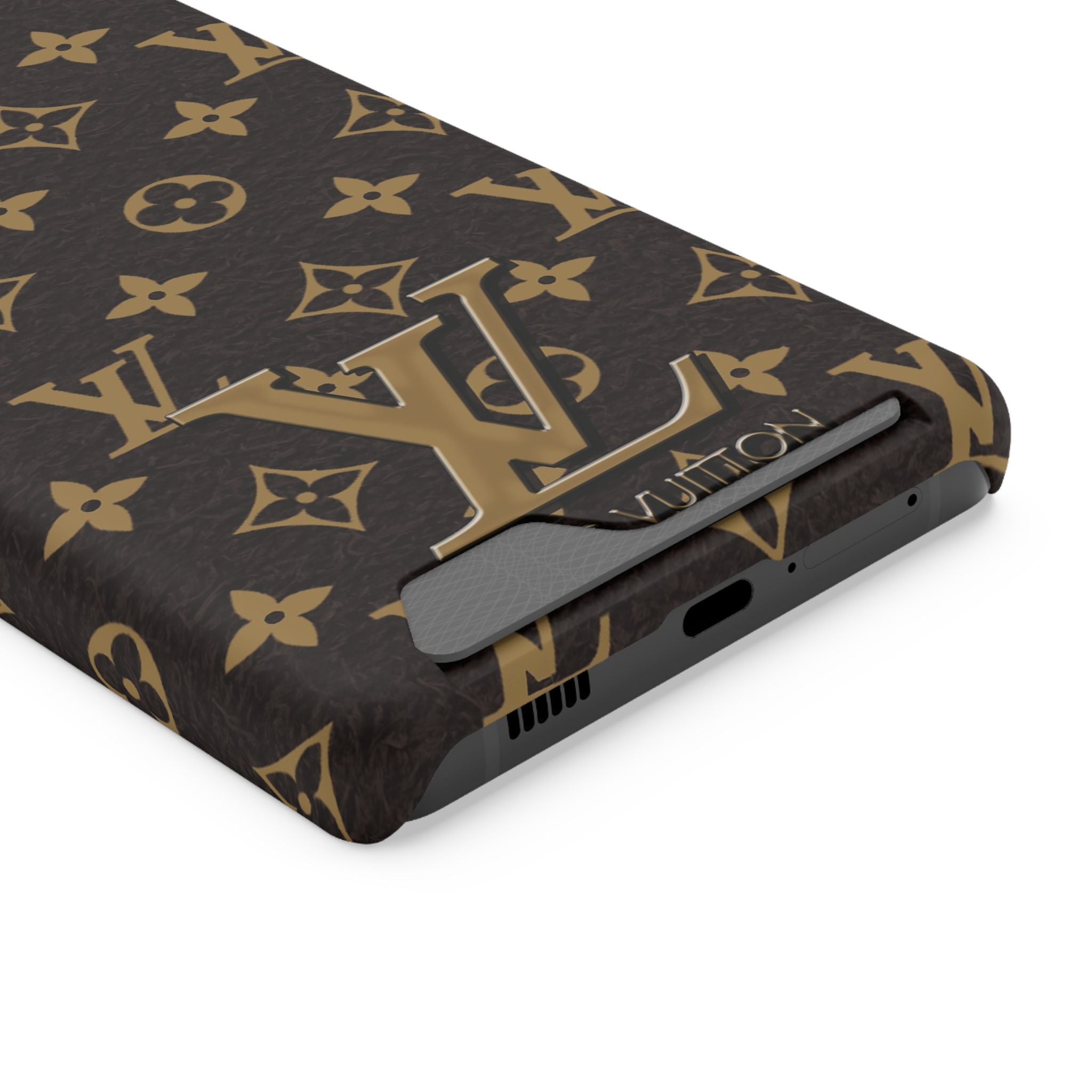 Luxury Monogram Phone Case with Card Holder