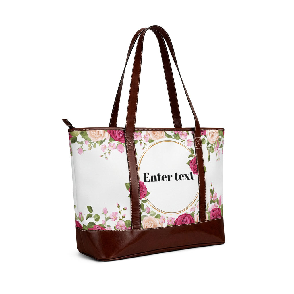 Personalized Floral Handbag | Custom Rose Tote for Brides, Mothers & Everyday Chic