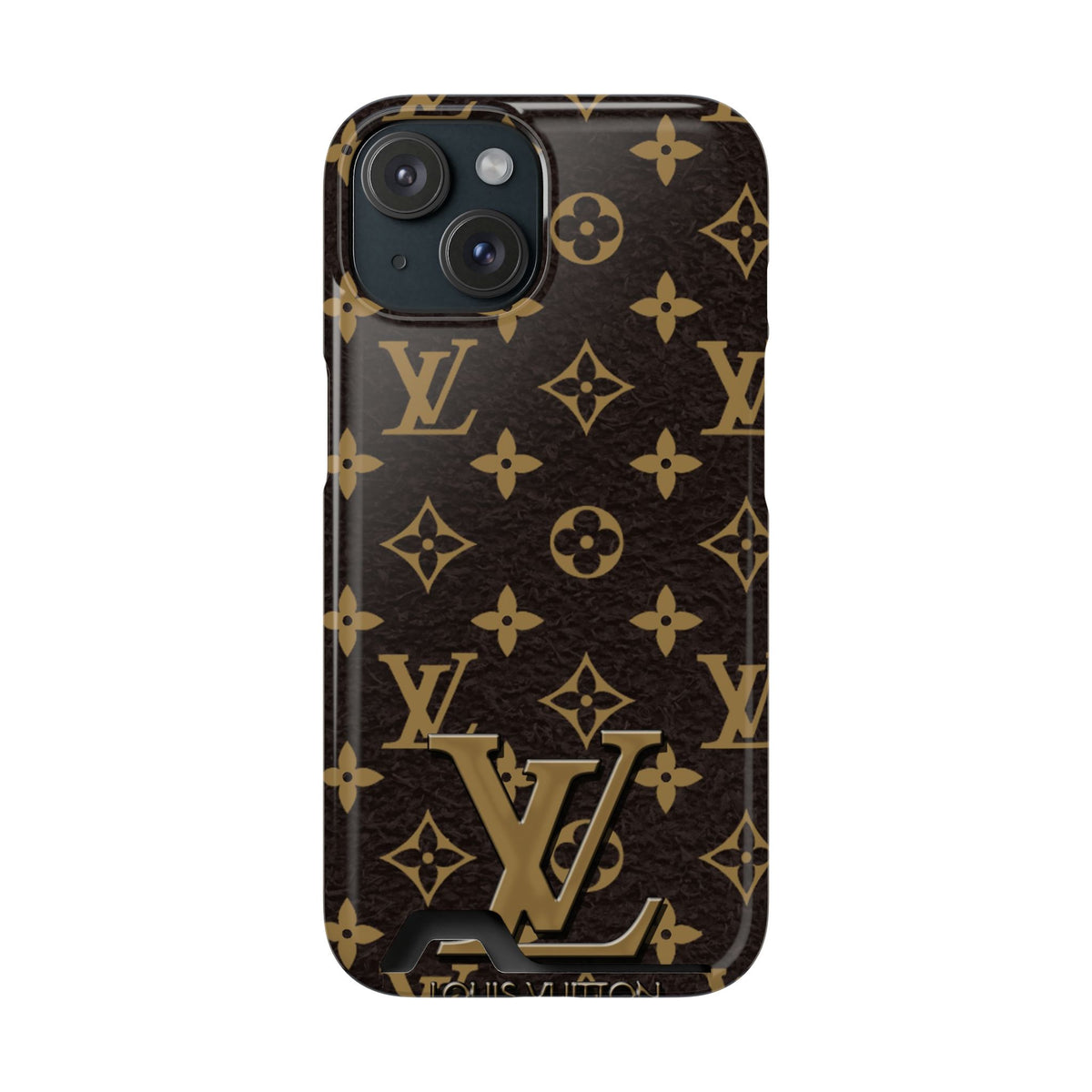 Luxury Monogram Phone Case with Card Holder