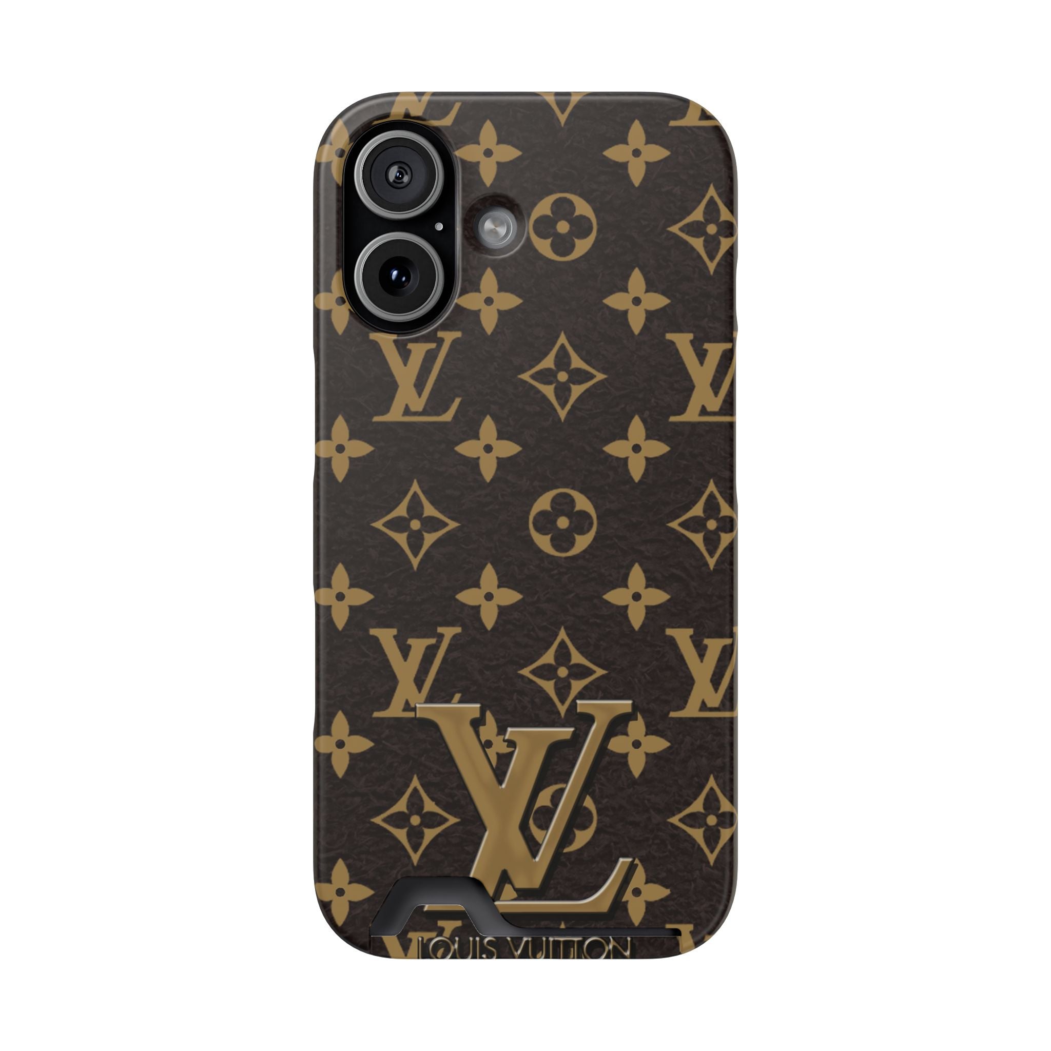 Luxury Monogram Phone Case with Card Holder