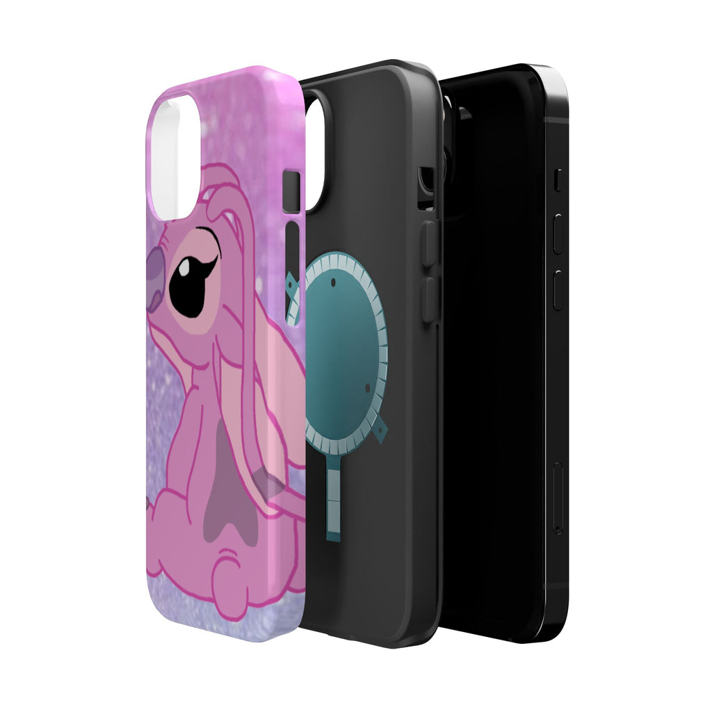 Pink Cute Bunny Phone Case — Magnetic Impact-Resistant iPhone Cover