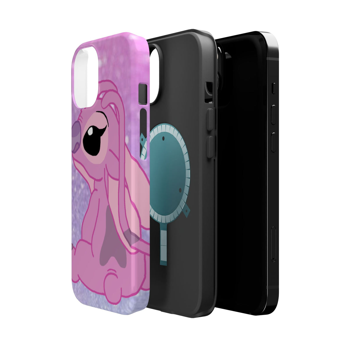 Pink Cute Bunny Phone Case — Magnetic Impact-Resistant iPhone Cover