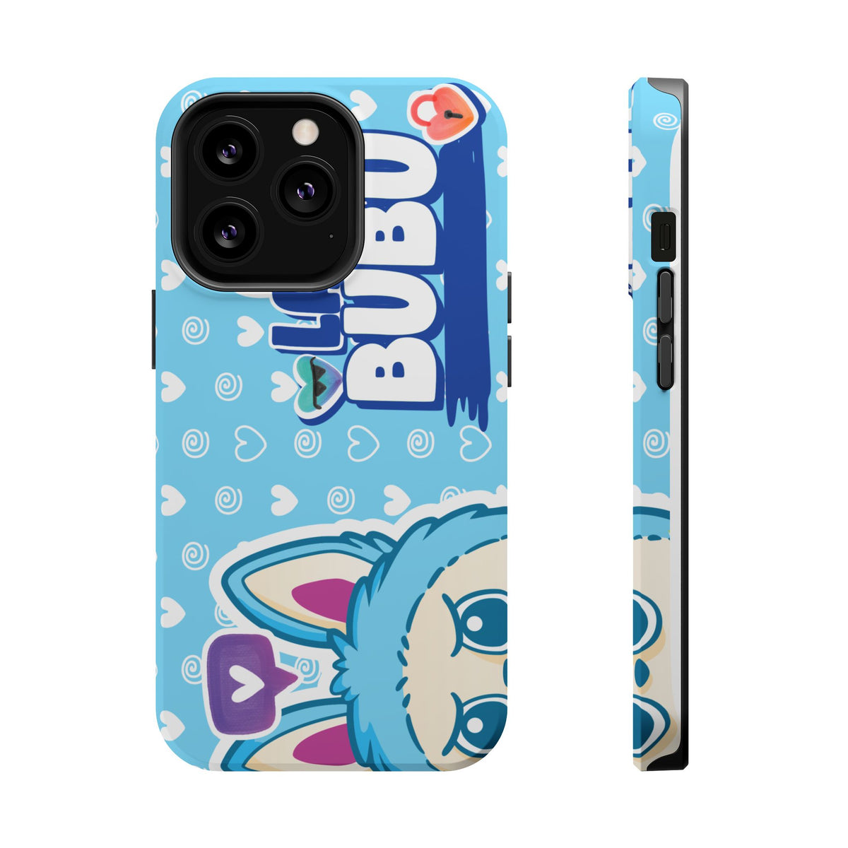 Cute Blue Bunny Magnetic Impact-Resistant Phone Case