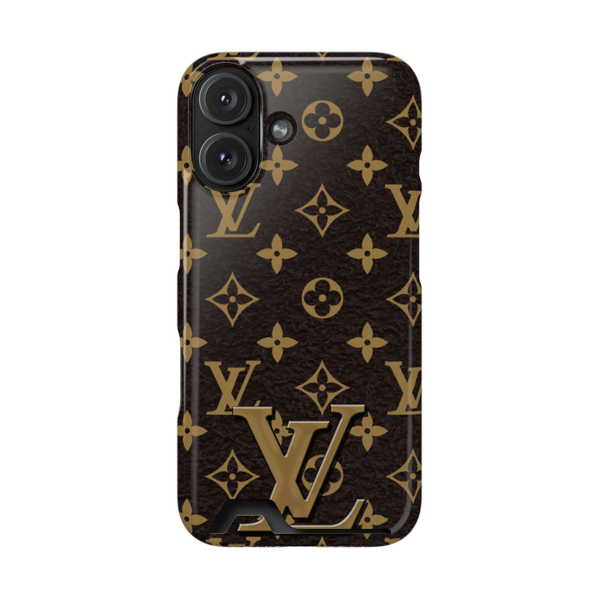 Luxury Monogram Phone Case with Card Holder
