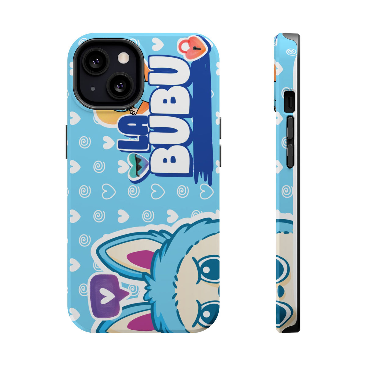 Cute Blue Bunny Magnetic Impact-Resistant Phone Case