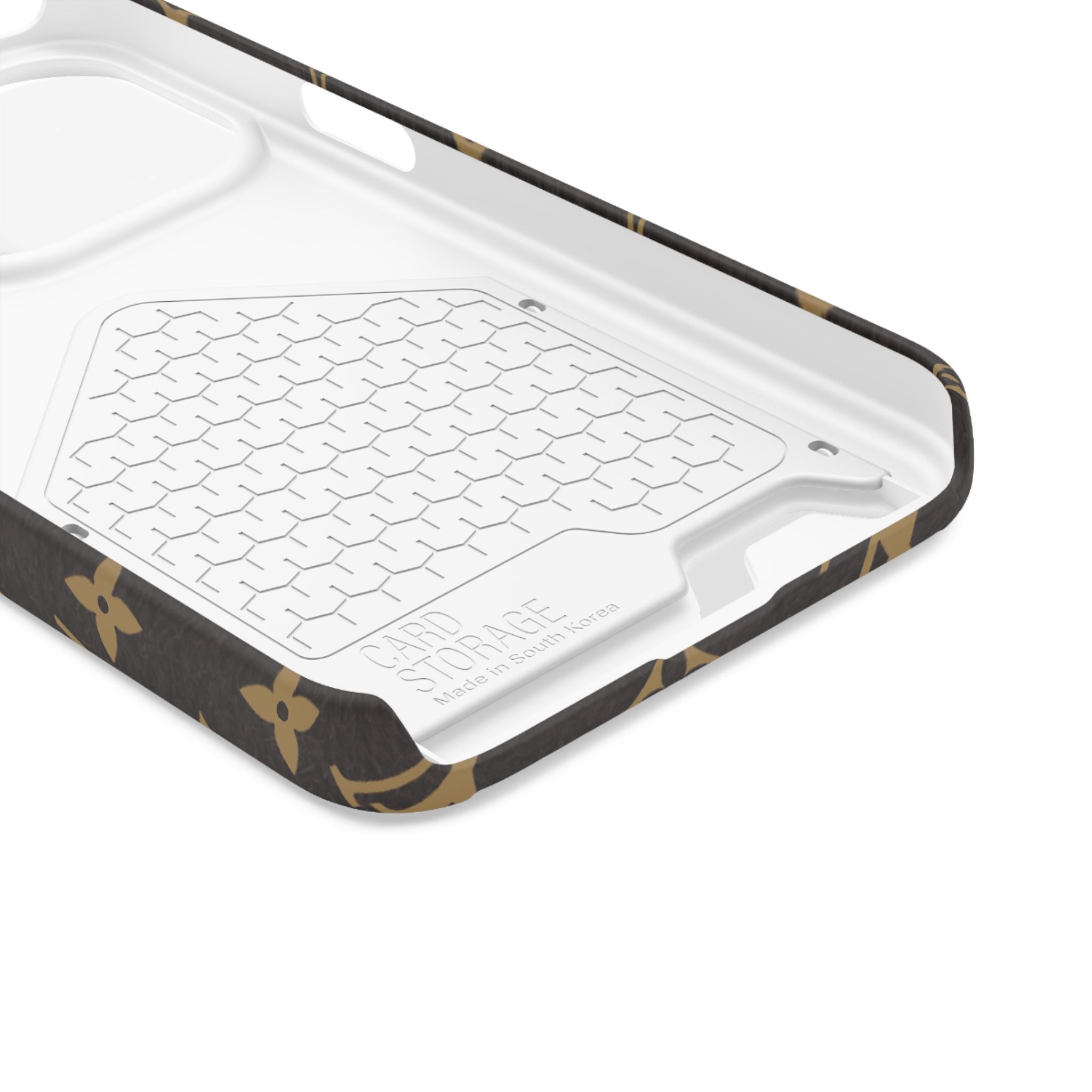 Luxury Monogram Phone Case with Card Holder