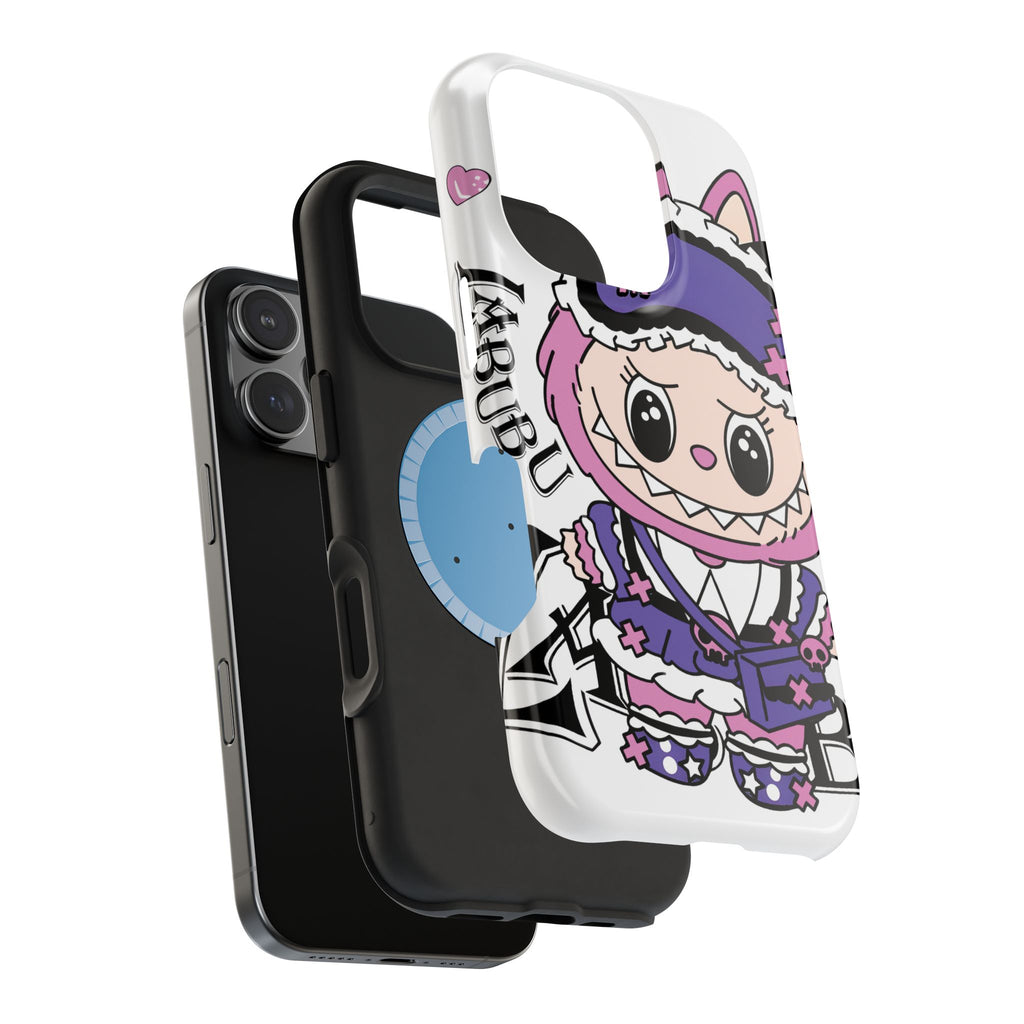 Cute labubu Pink and purple Phone Case — Magnetic Impact-Resistant