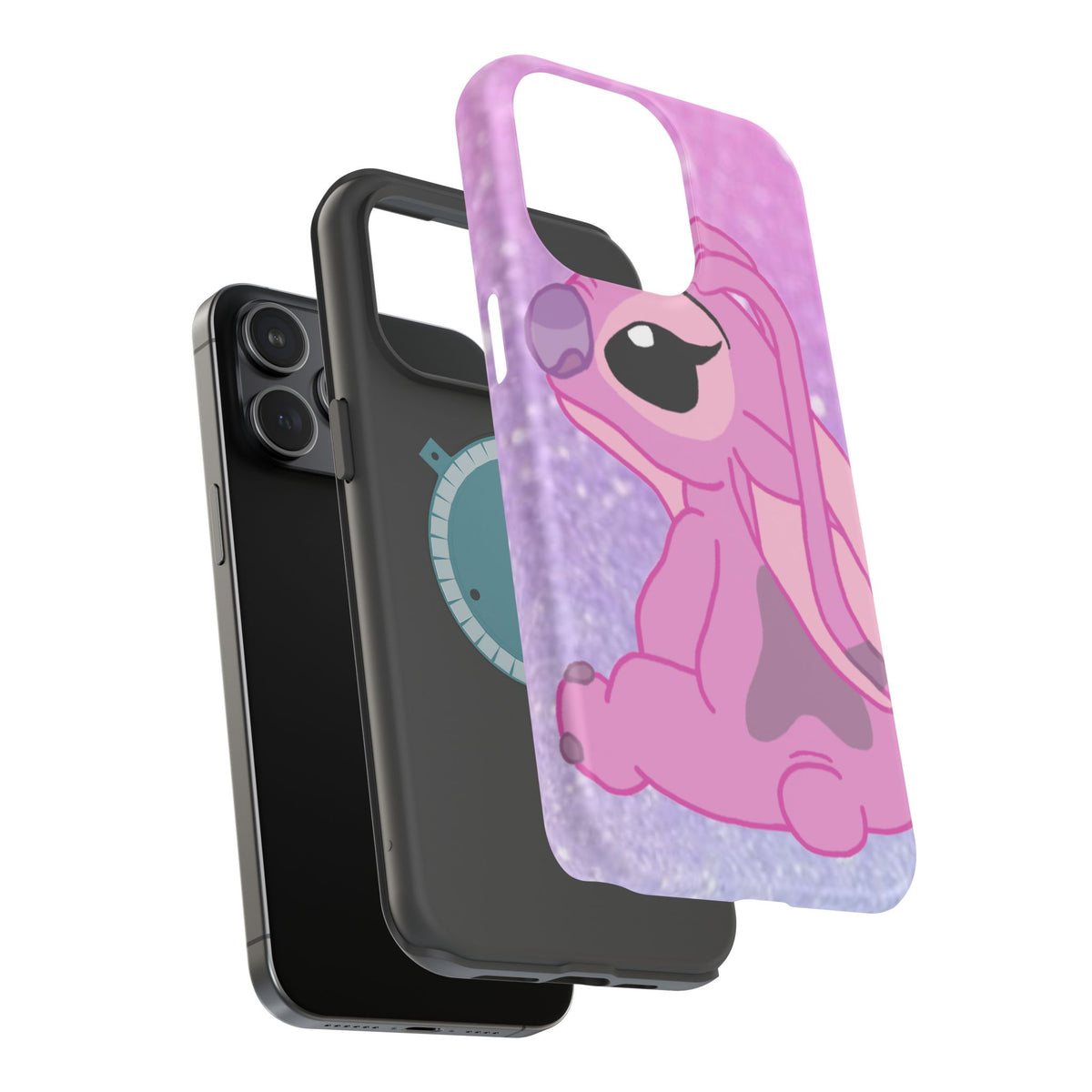 Pink Cute Bunny Phone Case — Magnetic Impact-Resistant iPhone Cover