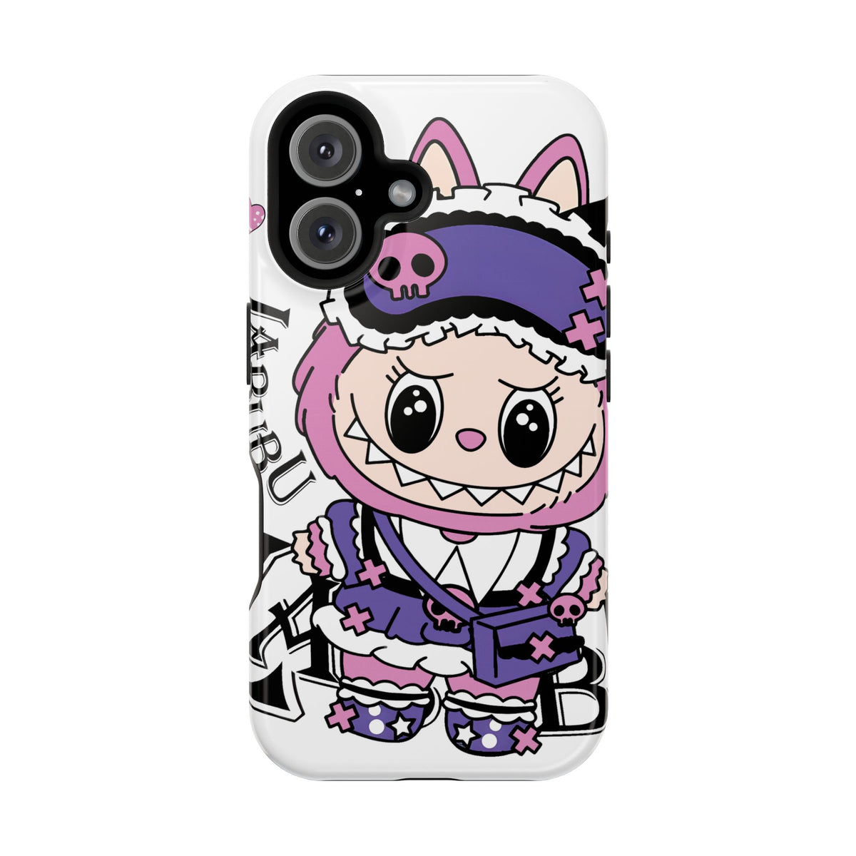 Cute labubu Pink and purple Phone Case — Magnetic Impact-Resistant