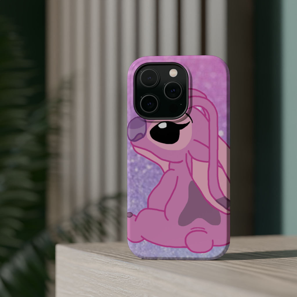 Pink Cute Bunny Phone Case — Magnetic Impact-Resistant iPhone Cover