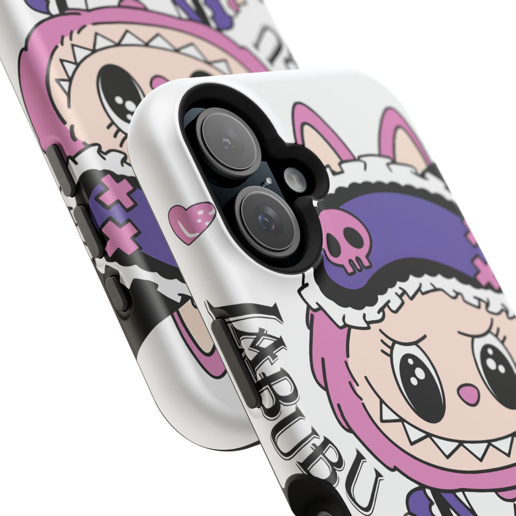 Cute labubu Pink and purple Phone Case — Magnetic Impact-Resistant