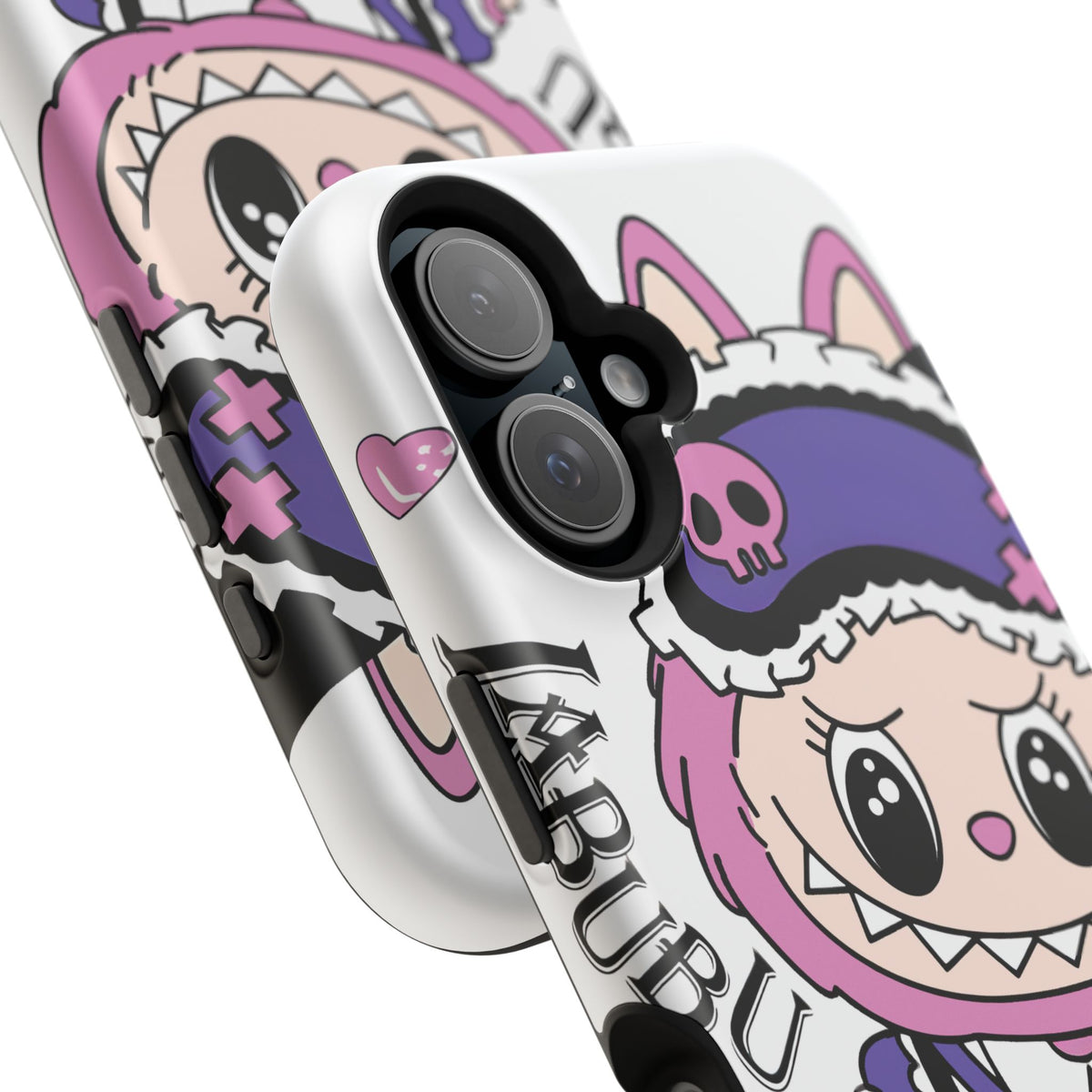 Cute labubu Pink and purple Phone Case — Magnetic Impact-Resistant