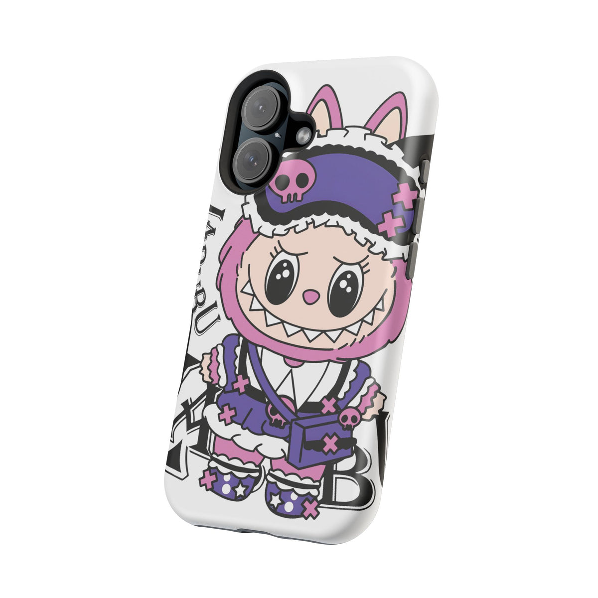 Cute labubu Pink and purple Phone Case — Magnetic Impact-Resistant