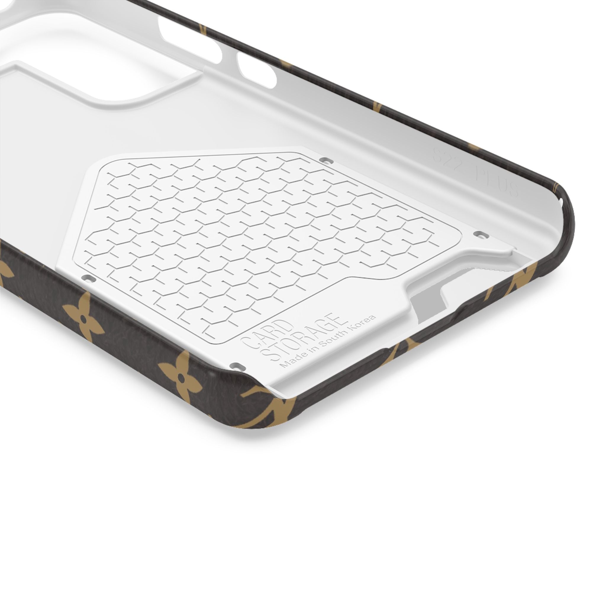 Luxury Monogram Phone Case with Card Holder