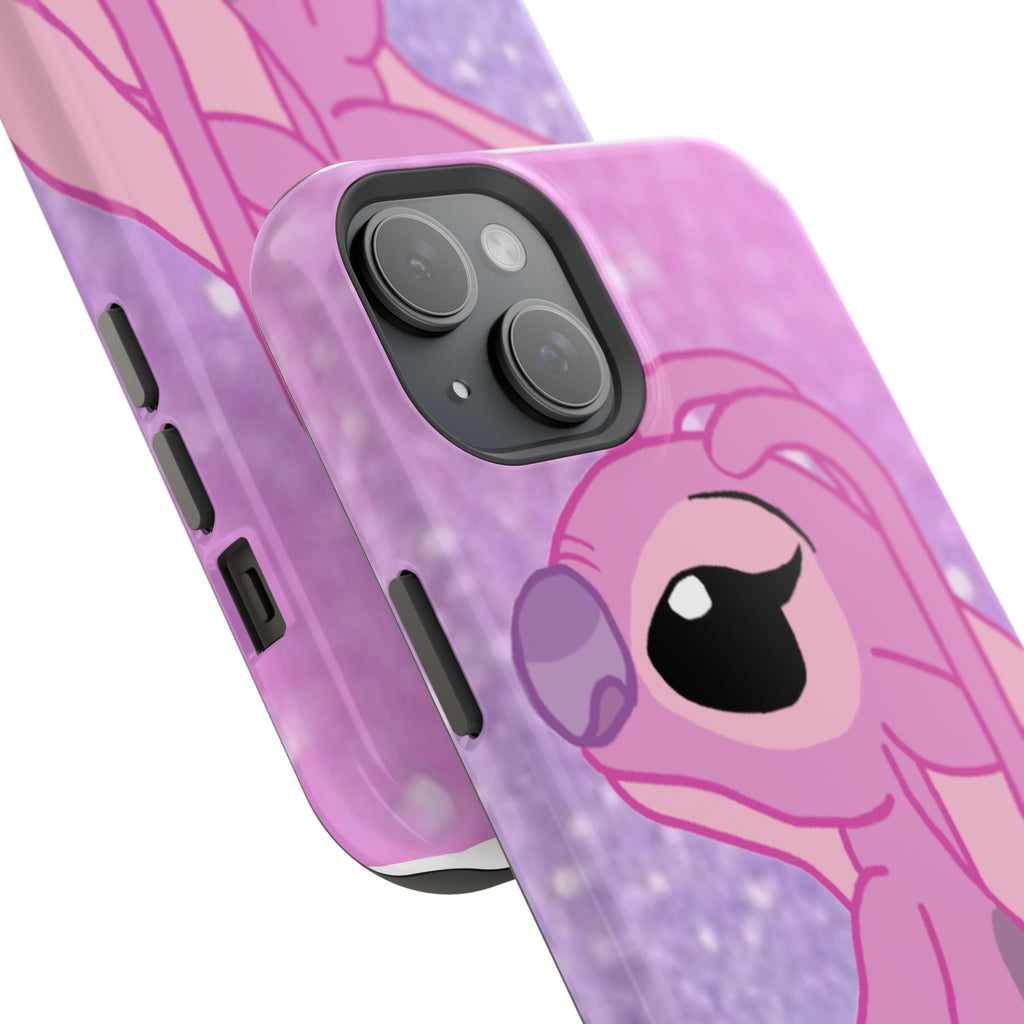 Pink Cute Bunny Phone Case — Magnetic Impact-Resistant iPhone Cover