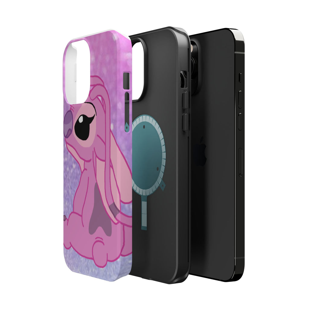 Pink Cute Bunny Phone Case — Magnetic Impact-Resistant iPhone Cover