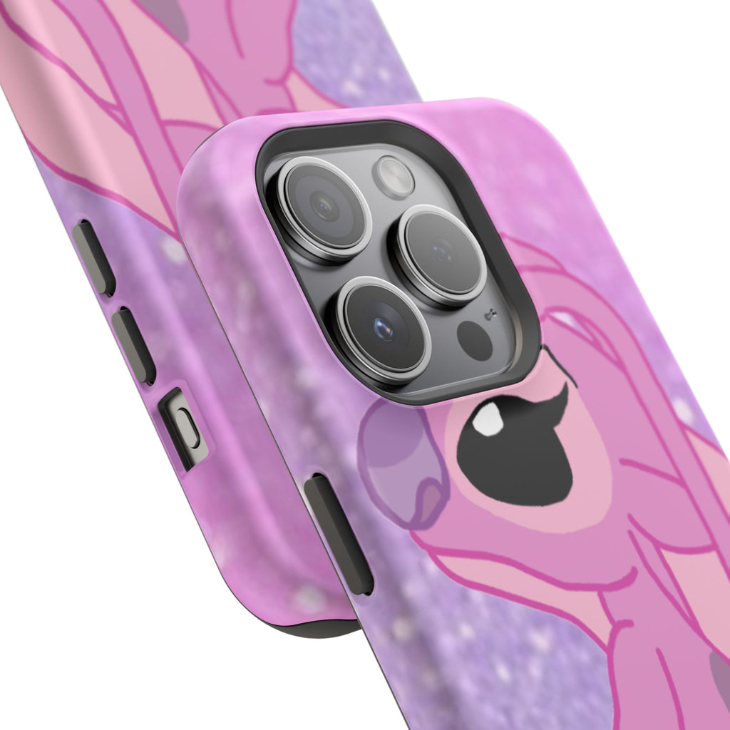 Pink Cute Bunny Phone Case — Magnetic Impact-Resistant iPhone Cover