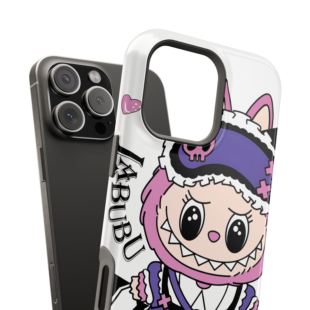 Cute labubu Pink and purple Phone Case — Magnetic Impact-Resistant