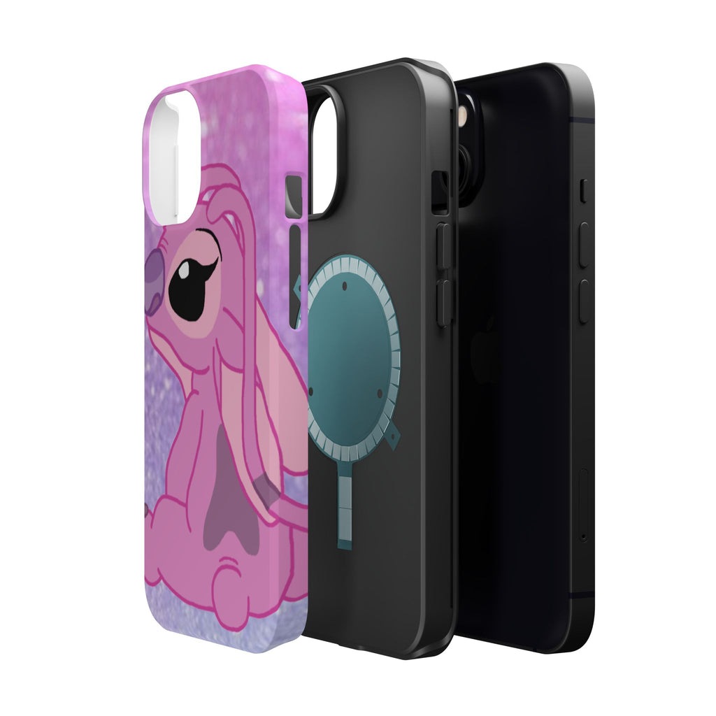 Pink Cute Bunny Phone Case — Magnetic Impact-Resistant iPhone Cover