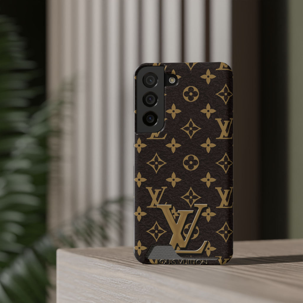 Luxury Monogram Phone Case with Card Holder