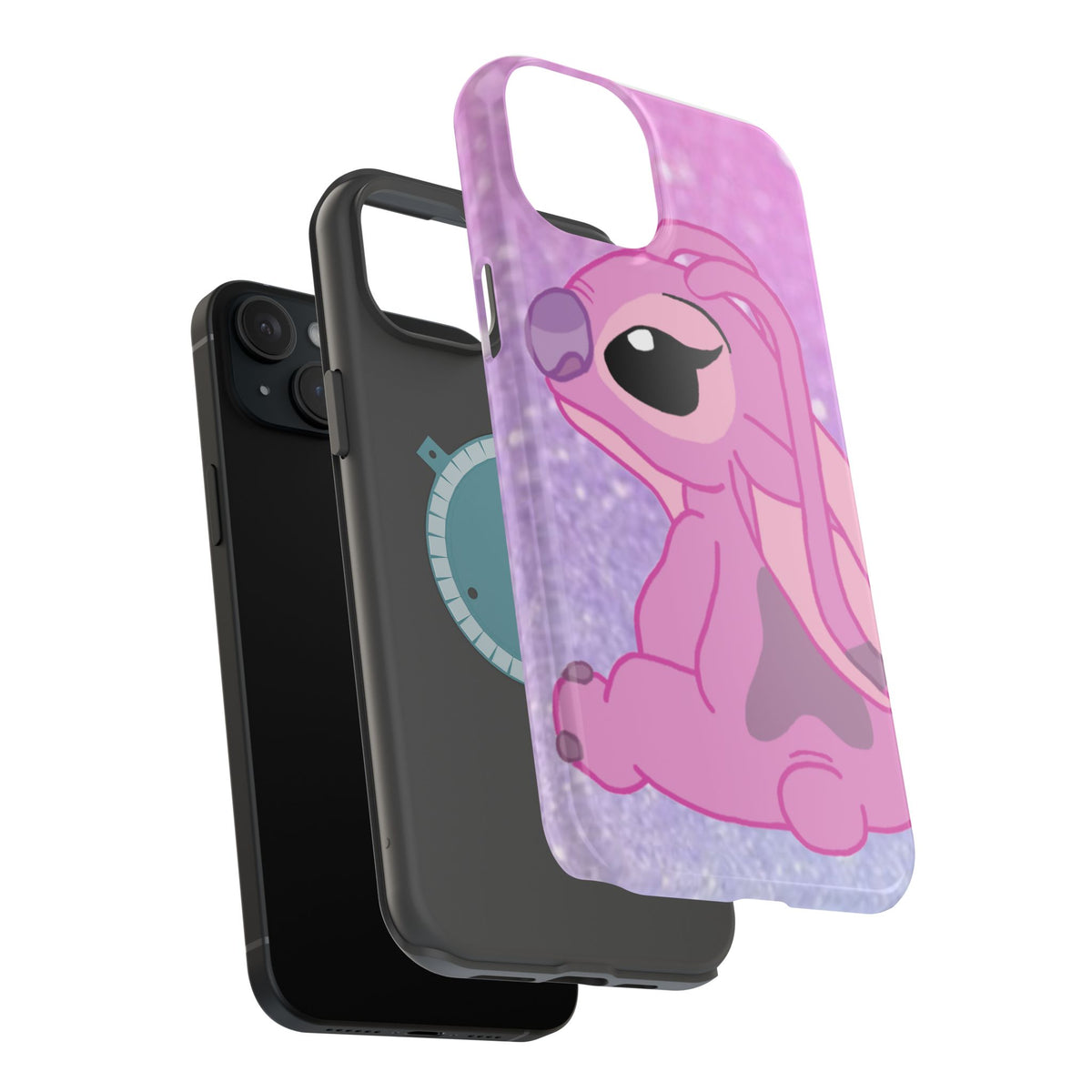 Pink Cute Bunny Phone Case — Magnetic Impact-Resistant iPhone Cover