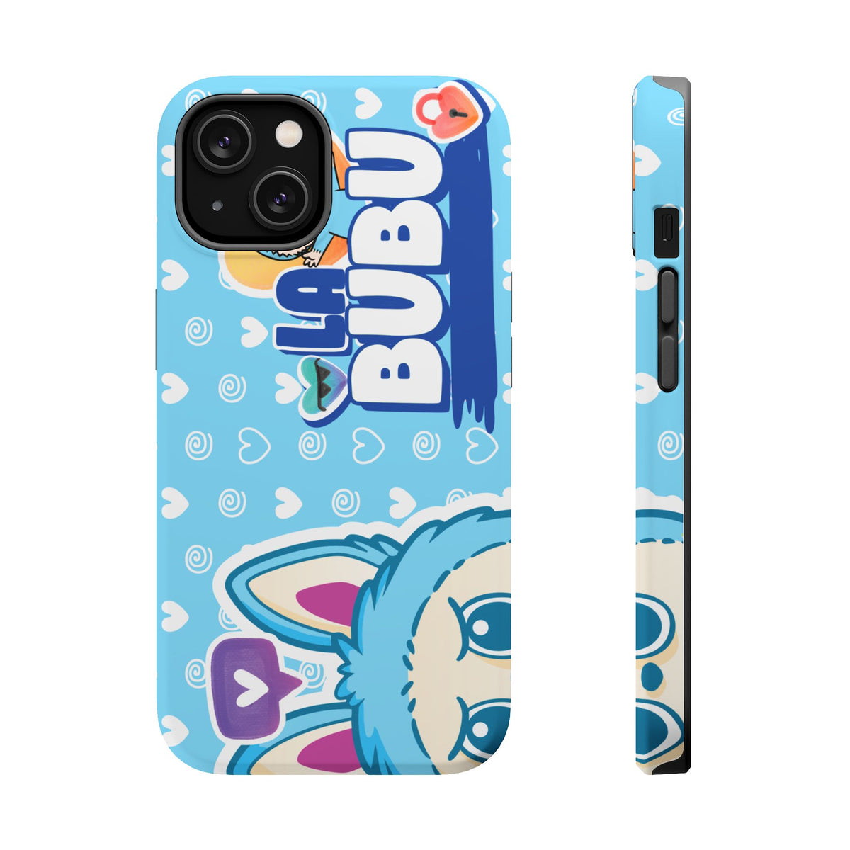 Cute Blue Bunny Magnetic Impact-Resistant Phone Case