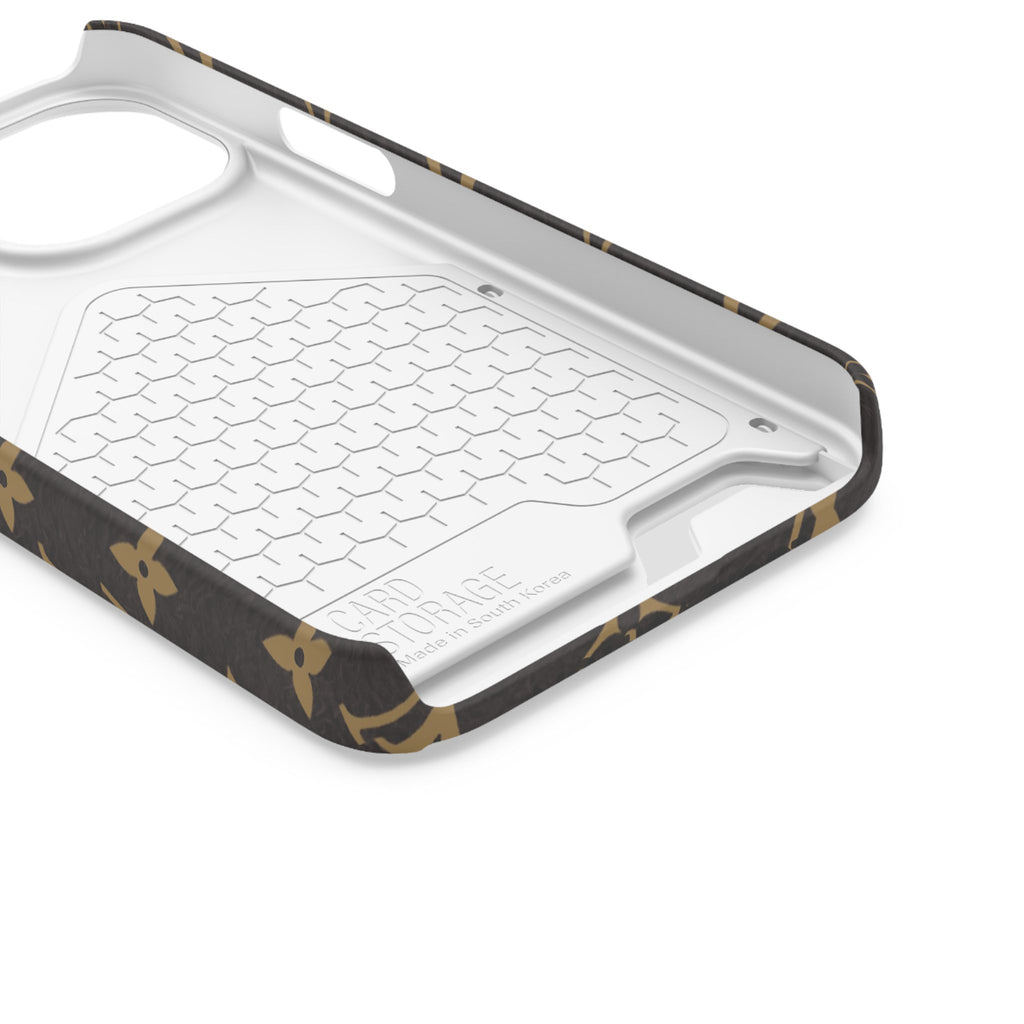 Luxury Monogram Phone Case with Card Holder