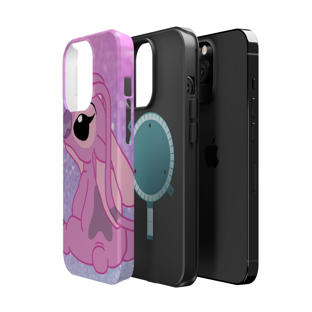 Pink Cute Bunny Phone Case — Magnetic Impact-Resistant iPhone Cover