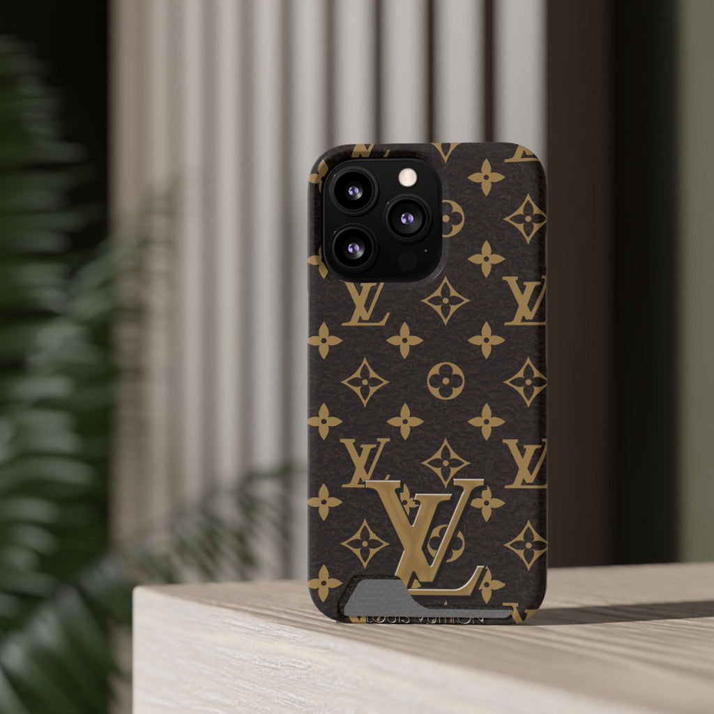 Luxury Monogram Phone Case with Card Holder