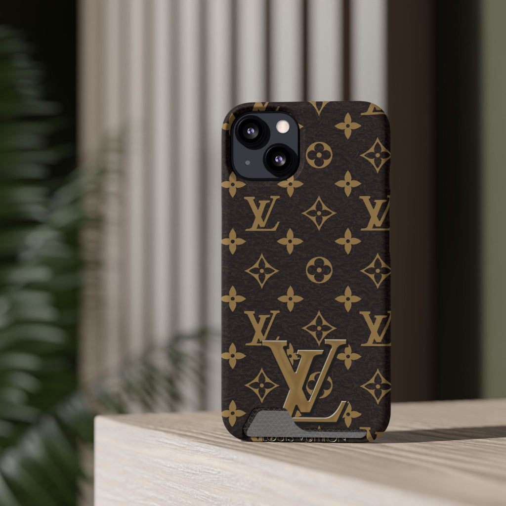 Luxury Monogram Phone Case with Card Holder
