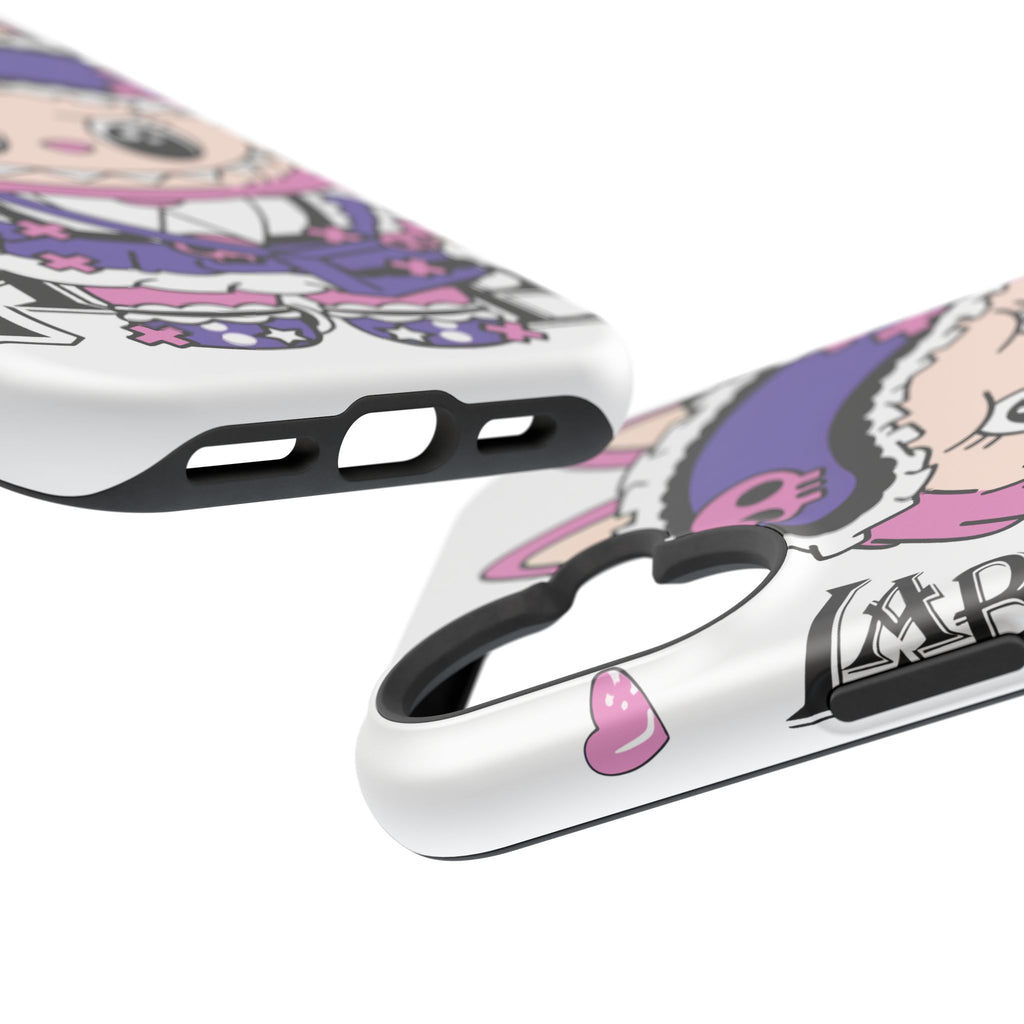 Cute labubu Pink and purple Phone Case — Magnetic Impact-Resistant