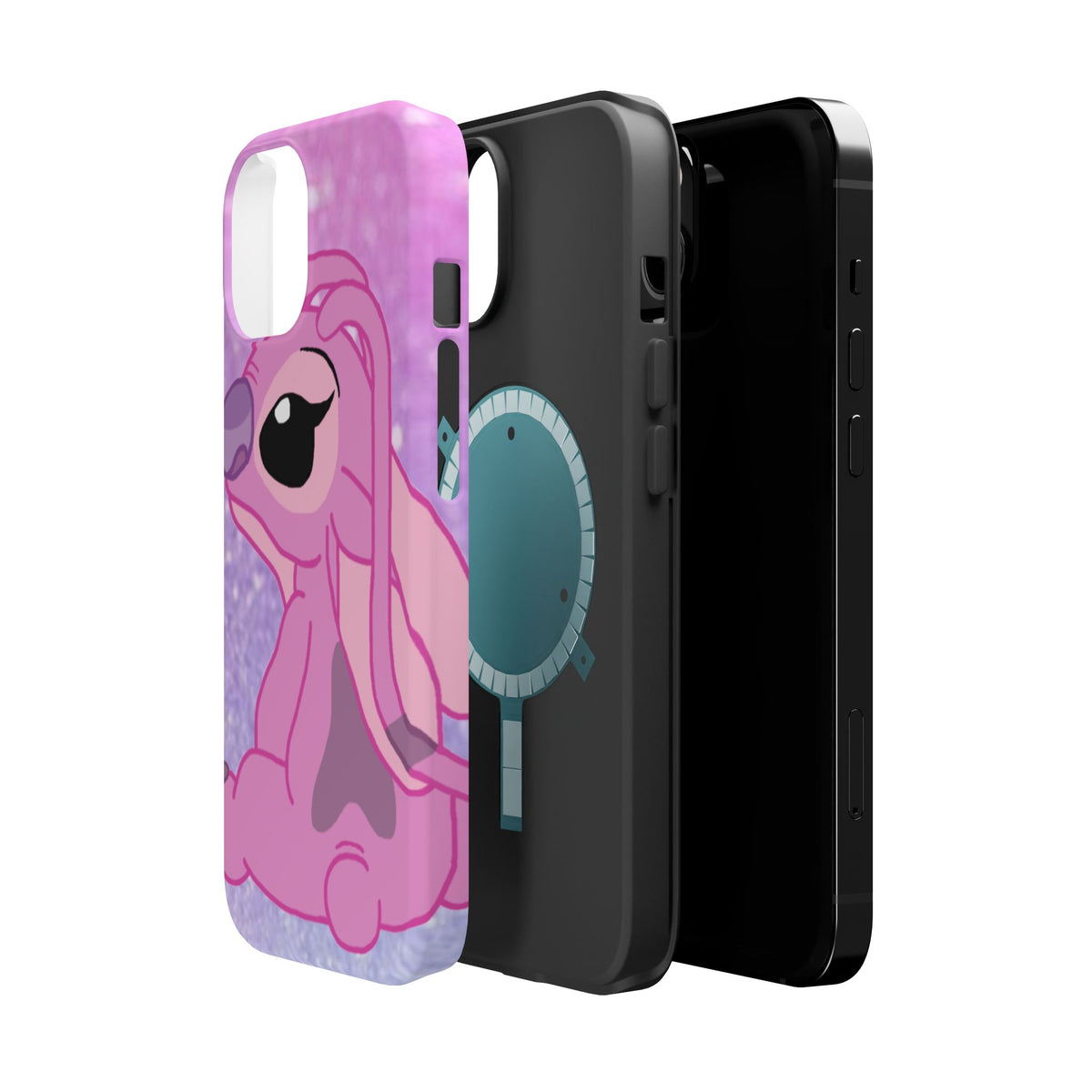 Pink Cute Bunny Phone Case — Magnetic Impact-Resistant iPhone Cover