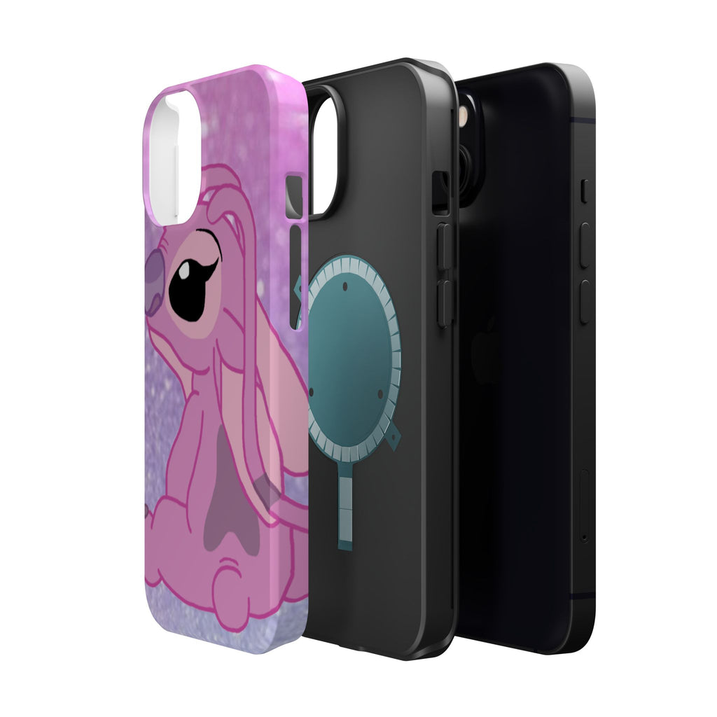 Pink Cute Bunny Phone Case — Magnetic Impact-Resistant iPhone Cover