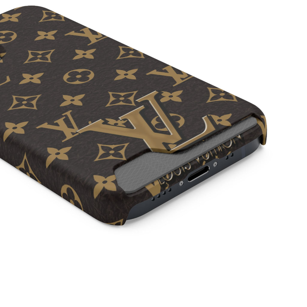 Luxury Monogram Phone Case with Card Holder