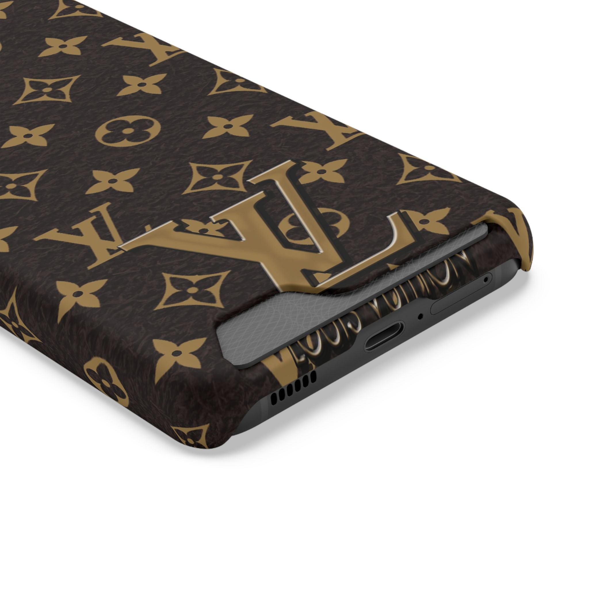 Luxury Monogram Phone Case with Card Holder