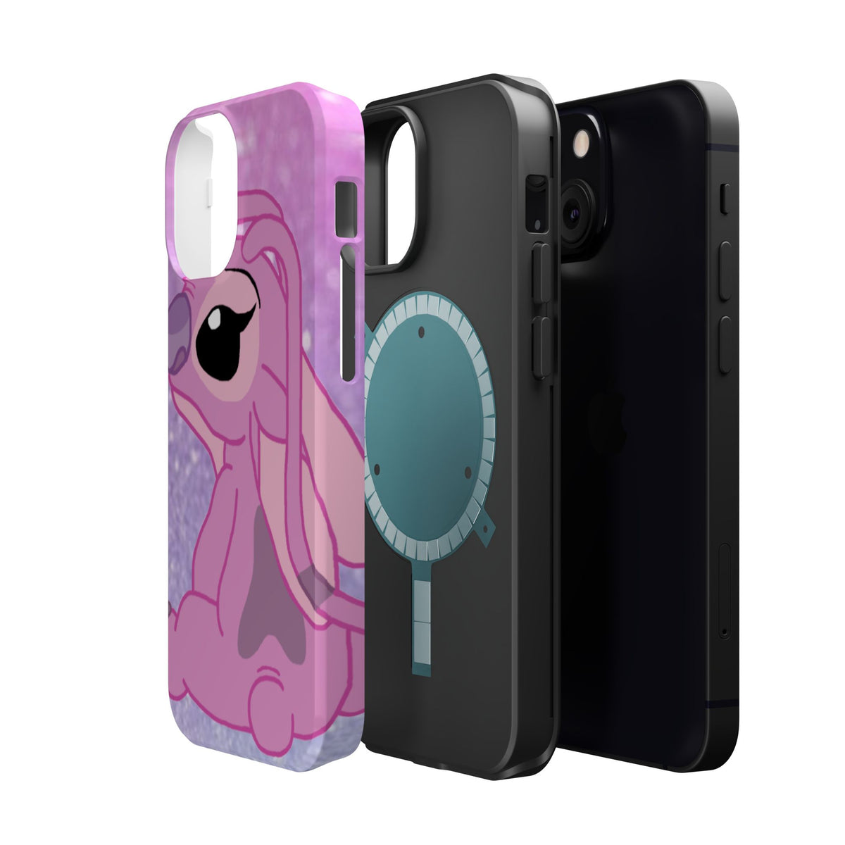 Pink Cute Bunny Phone Case — Magnetic Impact-Resistant iPhone Cover