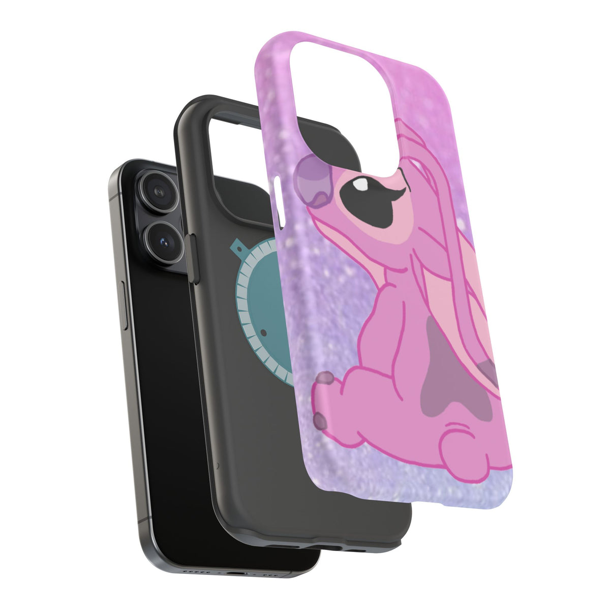 Pink Cute Bunny Phone Case — Magnetic Impact-Resistant iPhone Cover