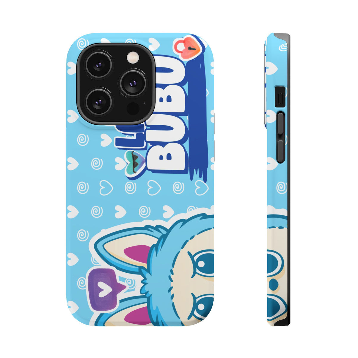 Cute Blue Bunny Magnetic Impact-Resistant Phone Case