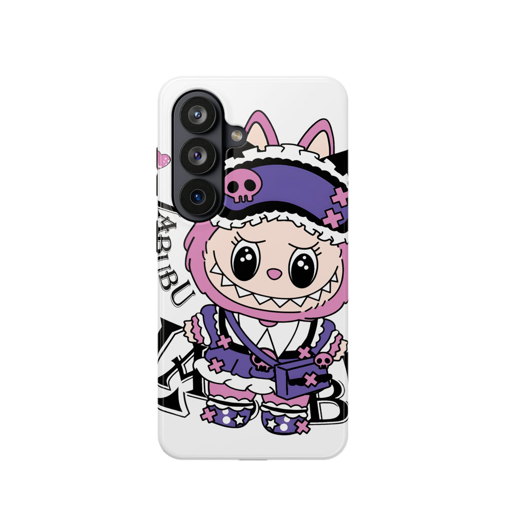 Cute labubu Pink and purple Phone Case — Magnetic Impact-Resistant