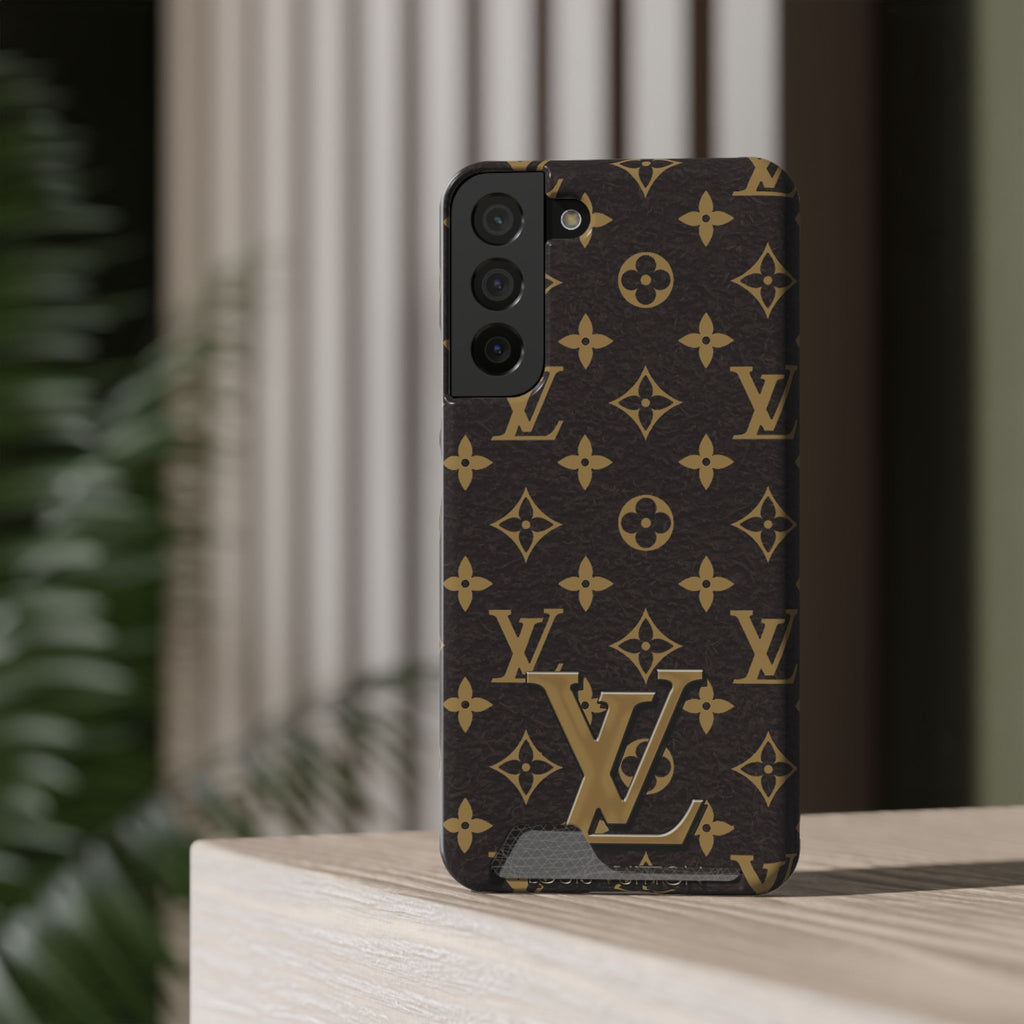 Luxury Monogram Phone Case with Card Holder