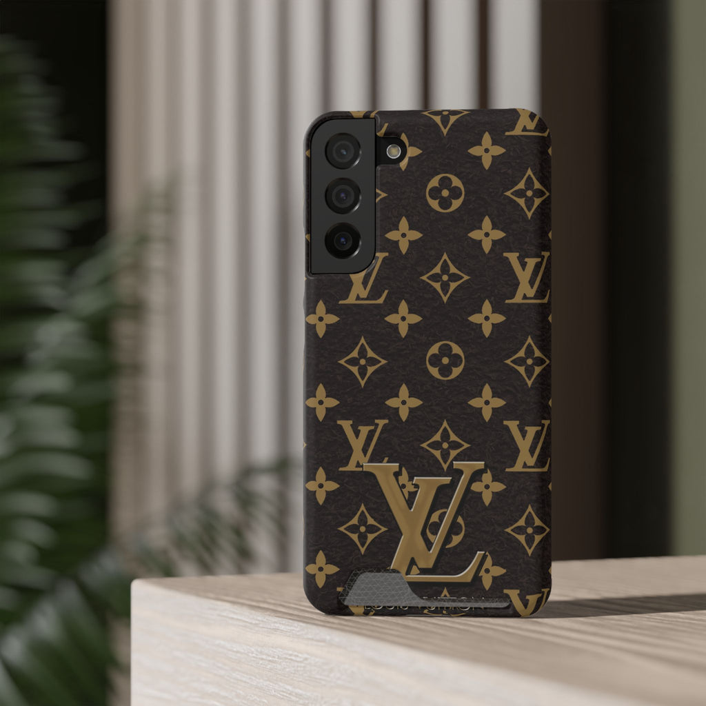Luxury Monogram Phone Case with Card Holder